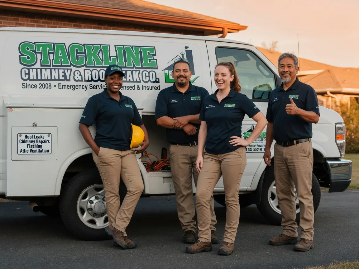 Chimney flashing repair company in Crestline, OH